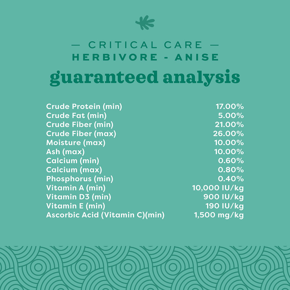 Oxbow Critical Care Herbivore ready nutrition helps small pets re-engage with eating.