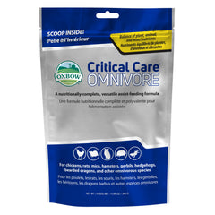 Oxbow Critical Care Omnivore bag front for reliable recovery nutrition.