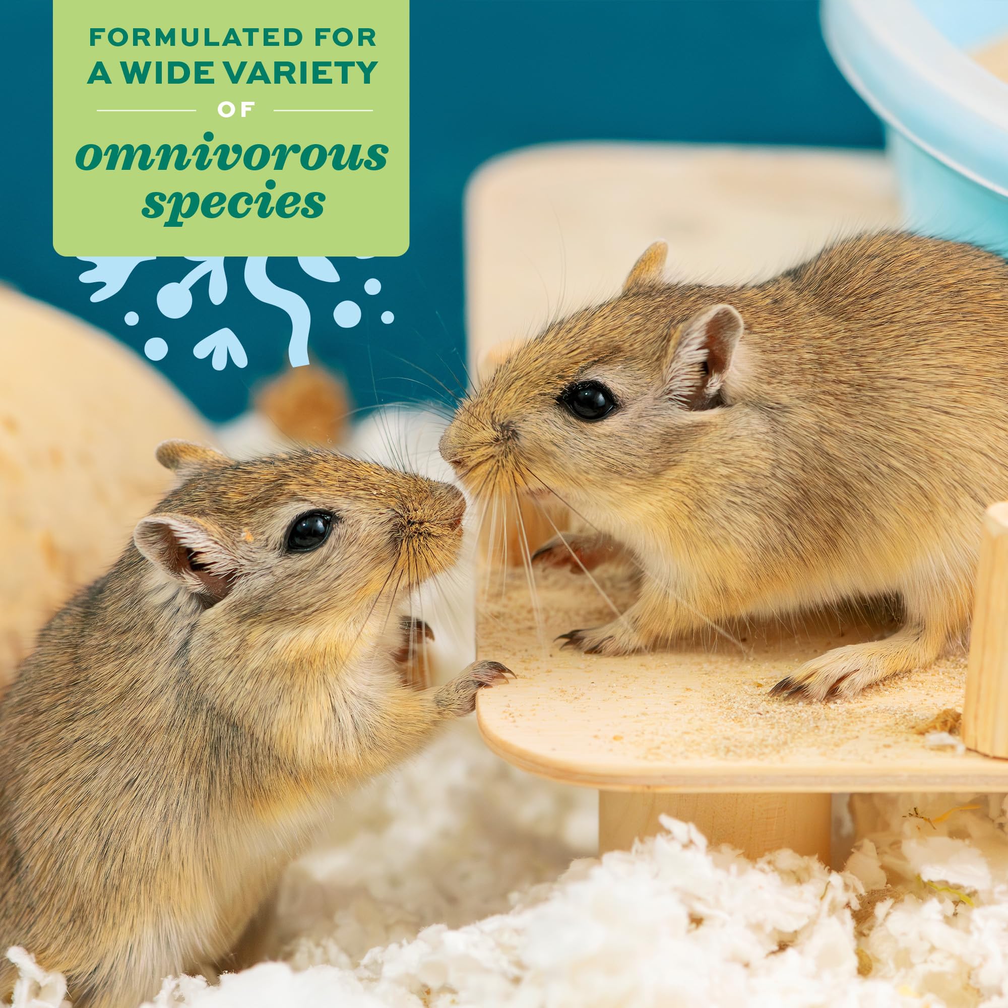 Oxbow Critical Care Omnivore ingredient blend highlights protein and vitamins.
