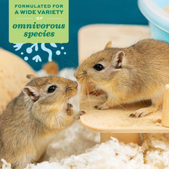 Oxbow Critical Care Omnivore ingredient blend highlights protein and vitamins.