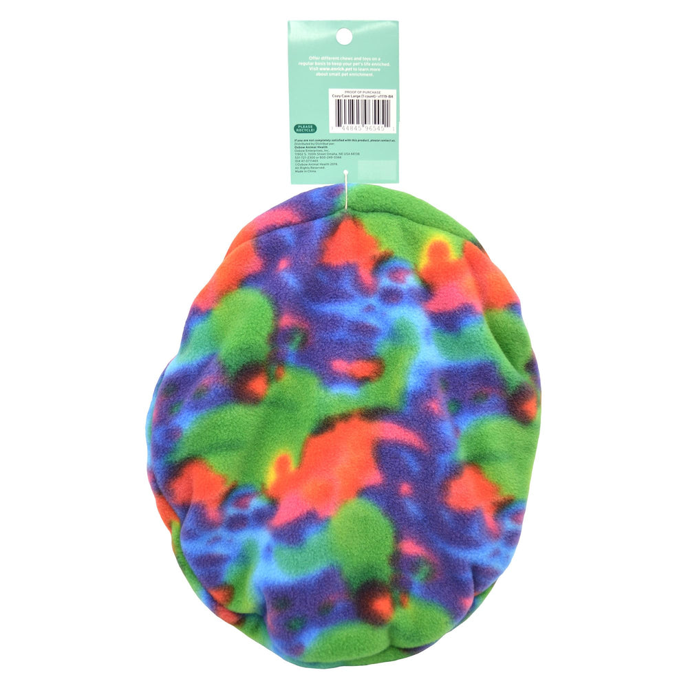 Oxbow Enriched Life Cozy Cave interior detail—soft fleece creates a secure, cozy space.