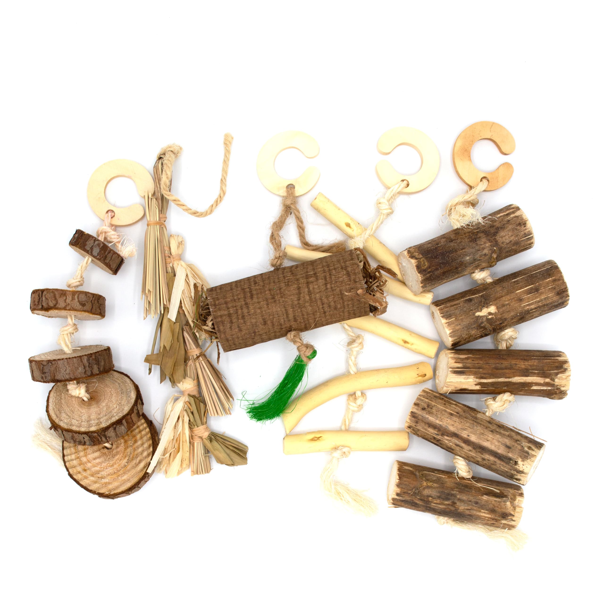 Oxbow Enriched Life dangly pack-willow-toy, textured chew promotes activity and exploration.