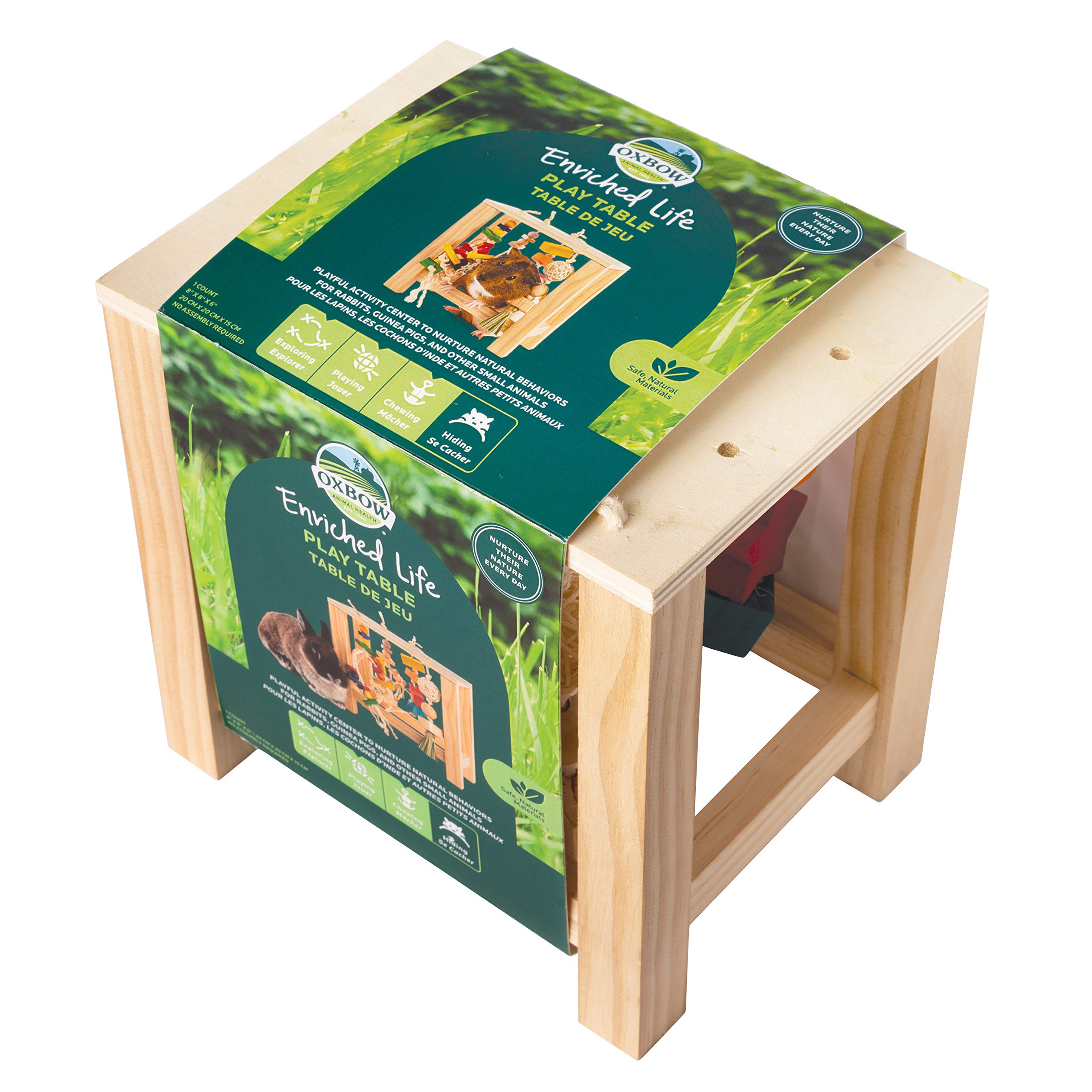 Oxbow Enriched Life Play Table fits compact enclosures with safe materials.