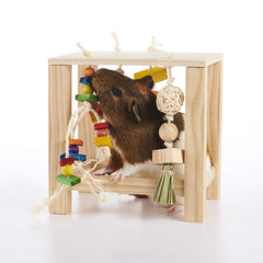 Oxbow Enriched Life Play Table vertical stimulation enhances small habitat space.