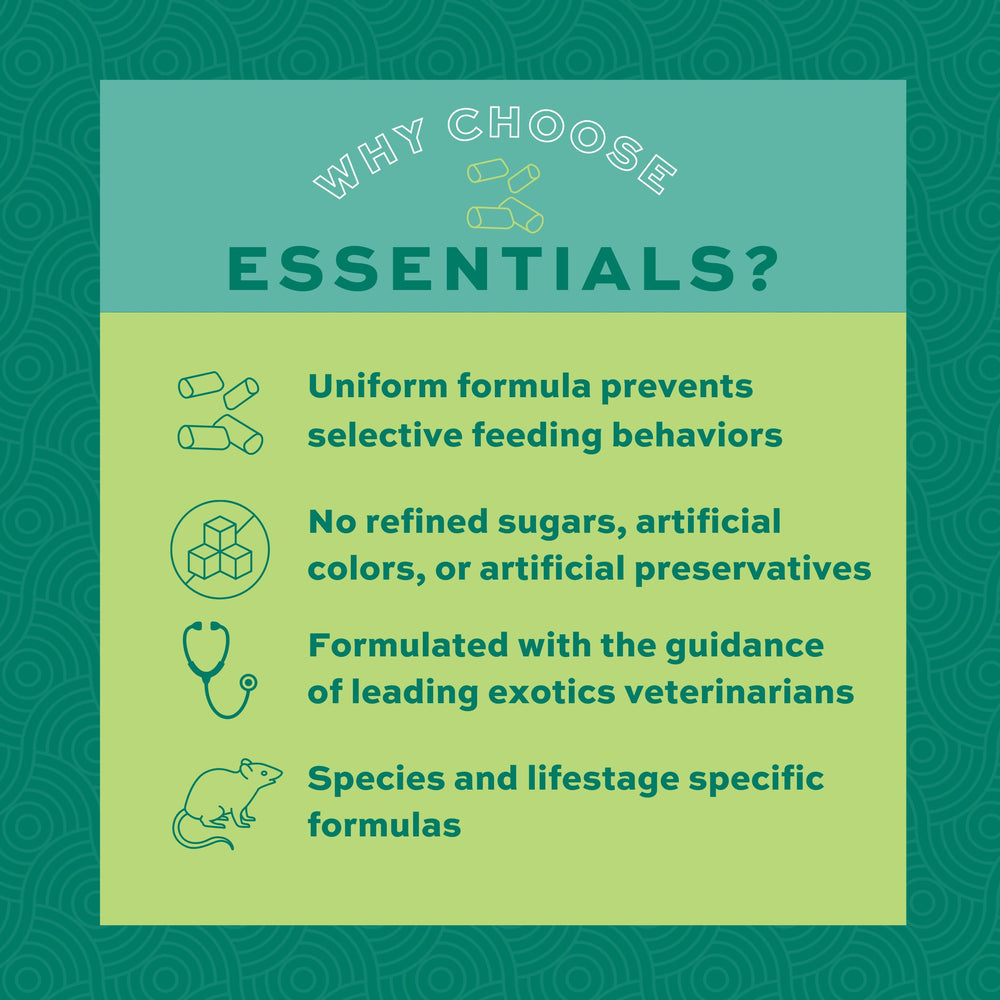 Oxbow Essentials blend with antioxidants and prebiotics supports immune health