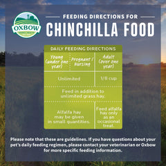 Chinchilla enjoying Garden Select during mealtime, aromatic and flavorful.