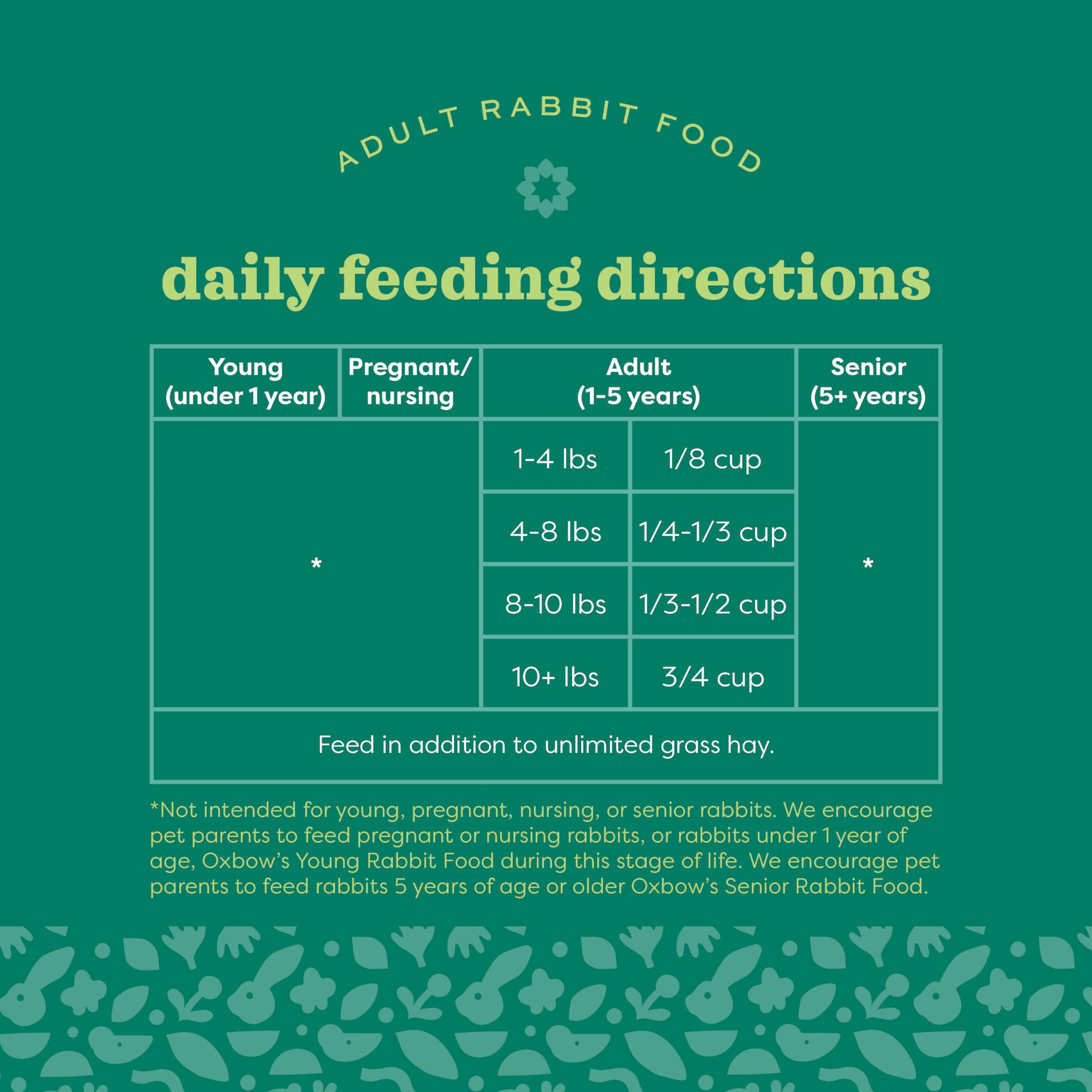 Oxbow Garden Select ingredients include oat hay for variety and enrichment.