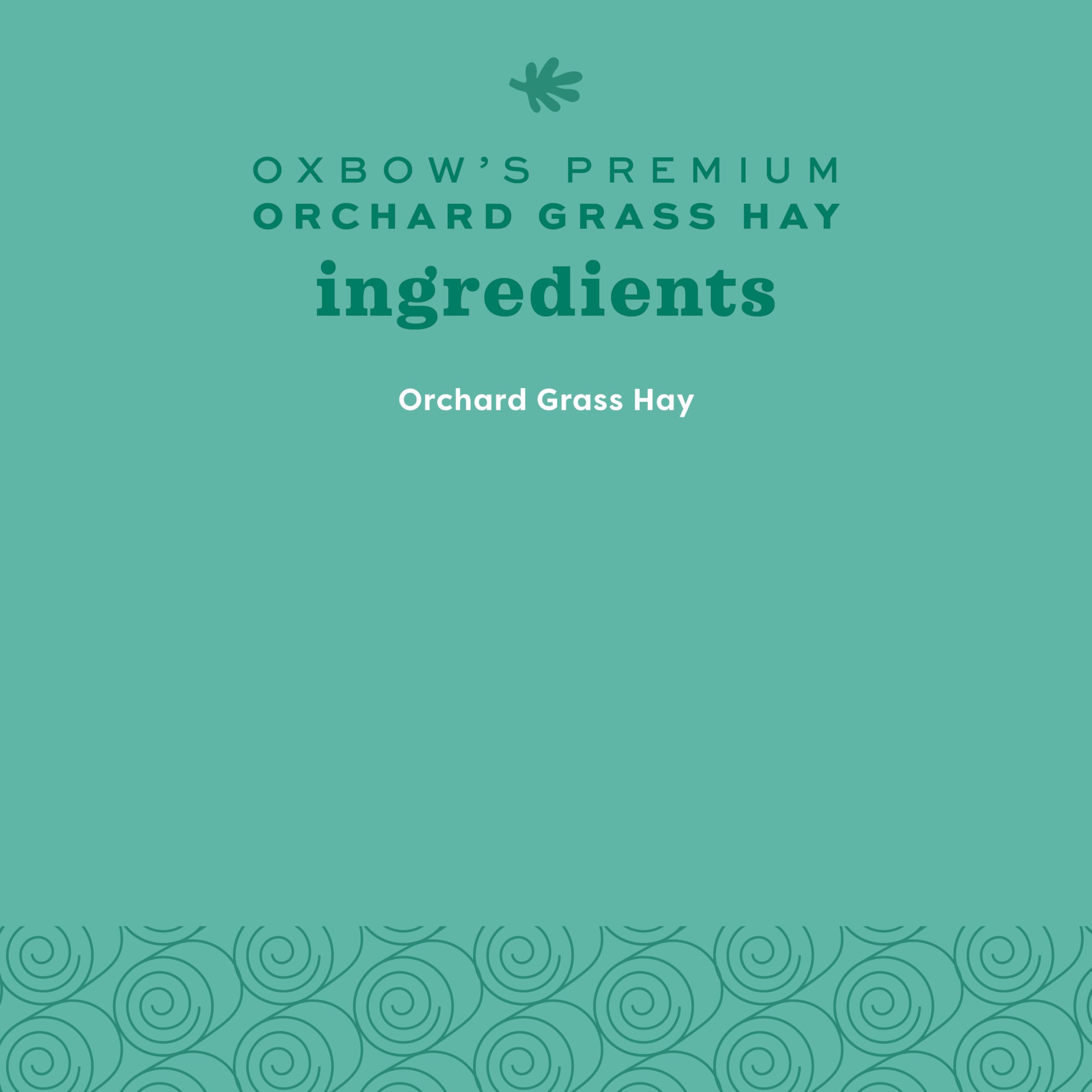Oxbow Orchard Grass Hay hand-sorted quality ensures premium freshness.