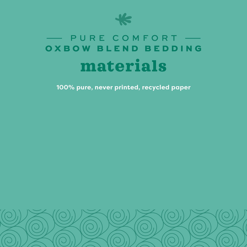 Oxbow Pure Comfort White Bedding highlights 99.9% non-dust texture for better air.