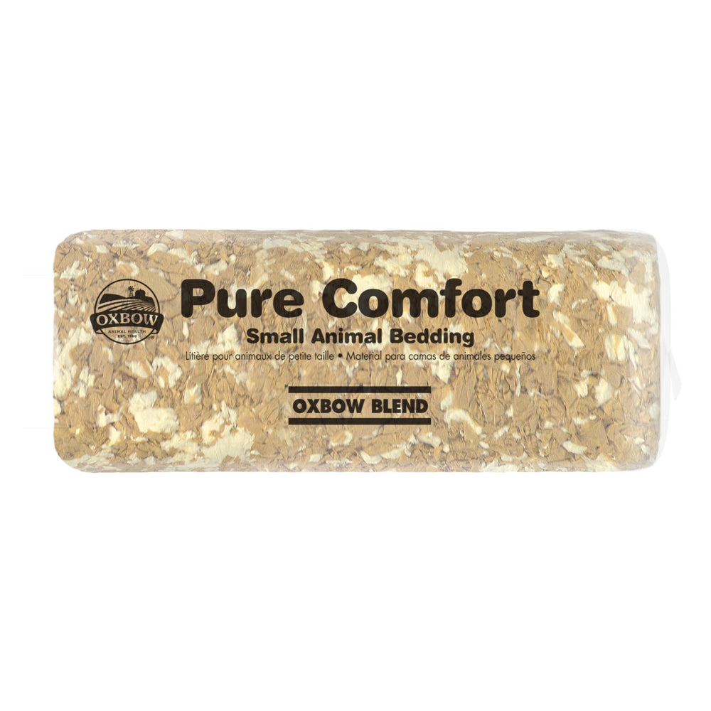 Oxbow Pure Comfort White Bedding fits large litter boxes with strong absorption.