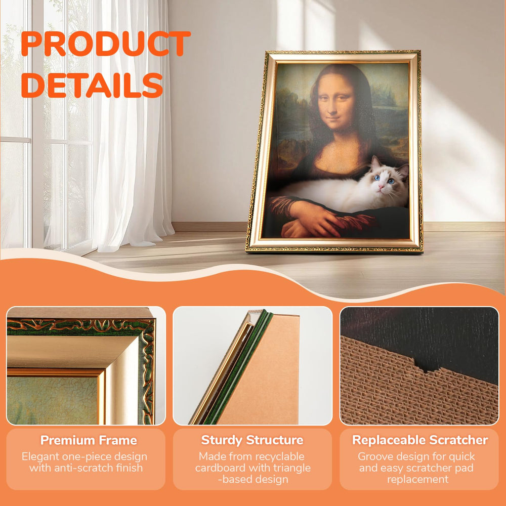 Oxfraki Mona Lisa cat house frame assembly shows quick setup.