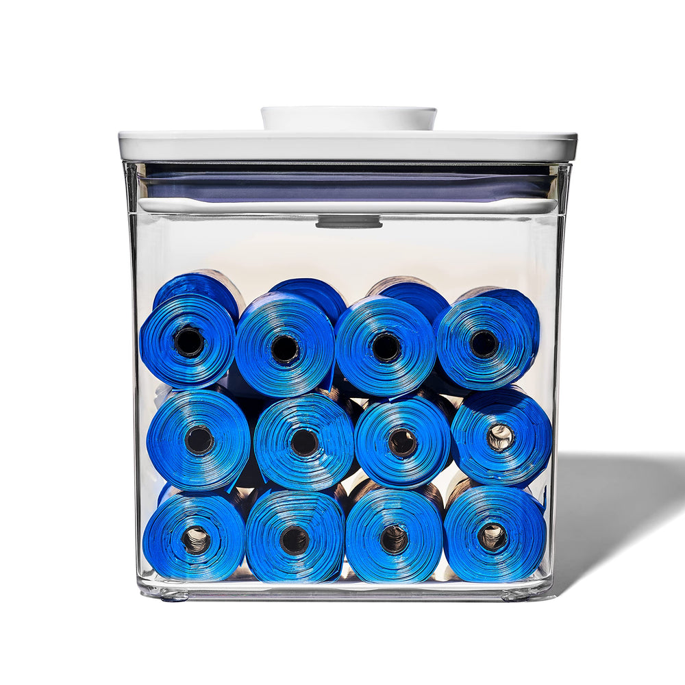 OXO Good Grips Pet POP container in 2.8 qt holds up to 3 lb dog food.