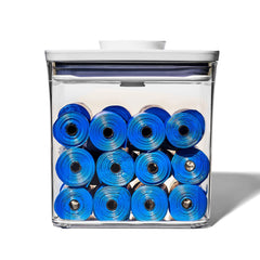 OXO Good Grips Pet POP container in 2.8 qt holds up to 3 lb dog food.