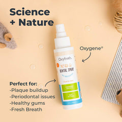 Oxyfresh Breath Spray used as a water additive for daily care.