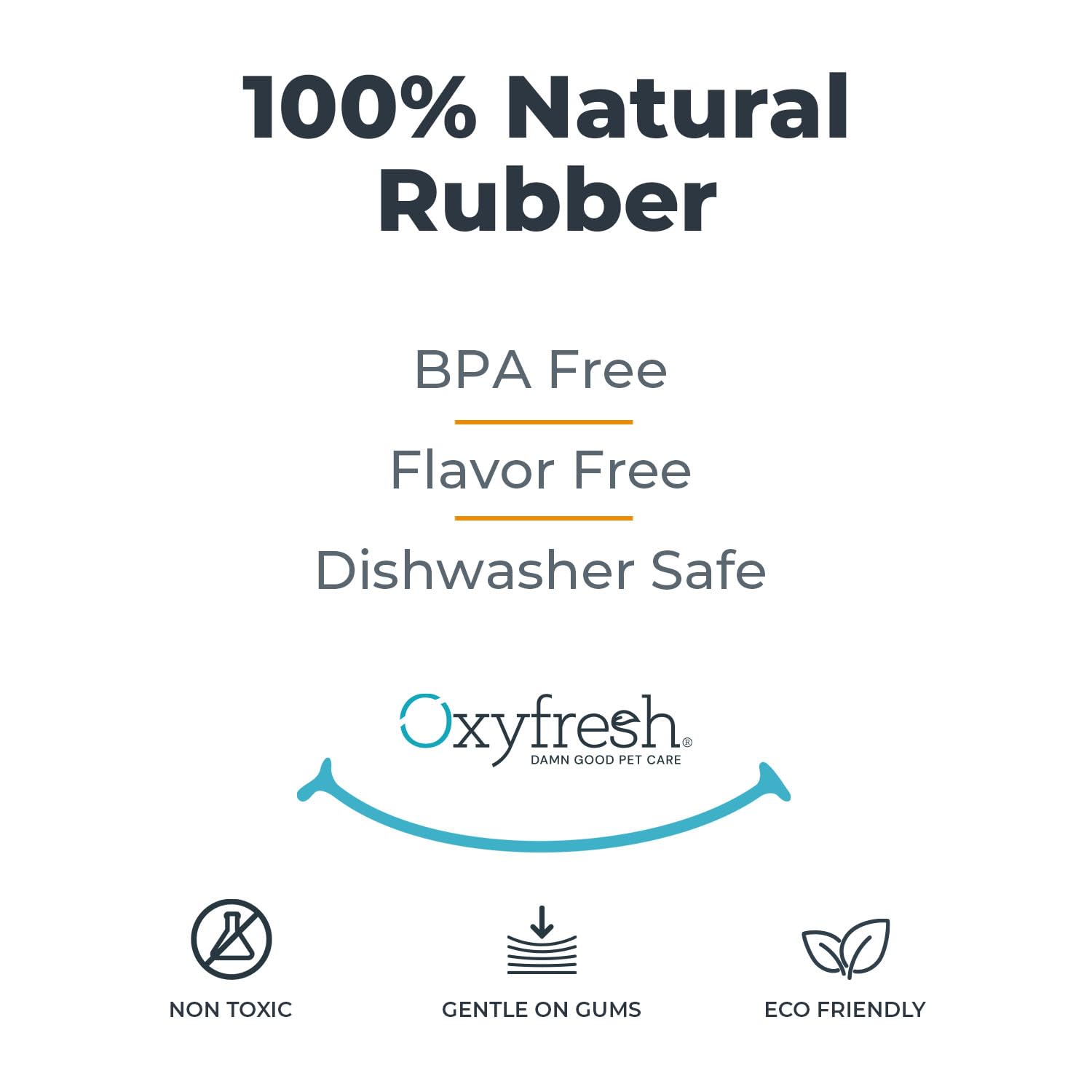 Oxyfresh dog dental chew toy enhances playtime with dental care potential.