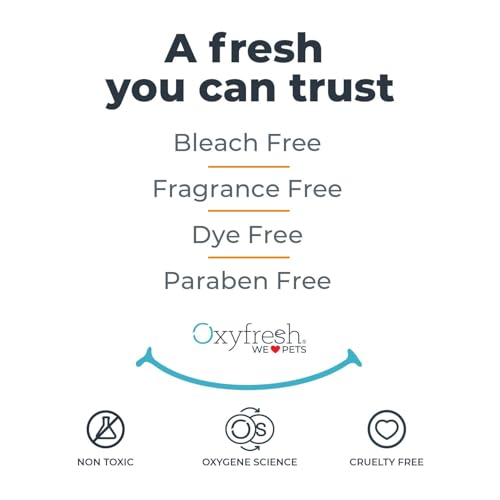Oxyfresh fast-action deodorizer keeping cages smelling fresh