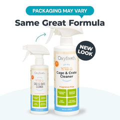 Oxyfresh odor elimination for cages showing refreshed cage environment