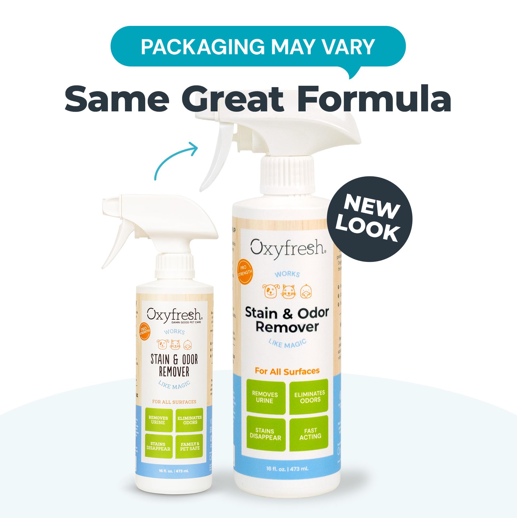 Spray nozzle of Oxyfresh remover ready for quick application