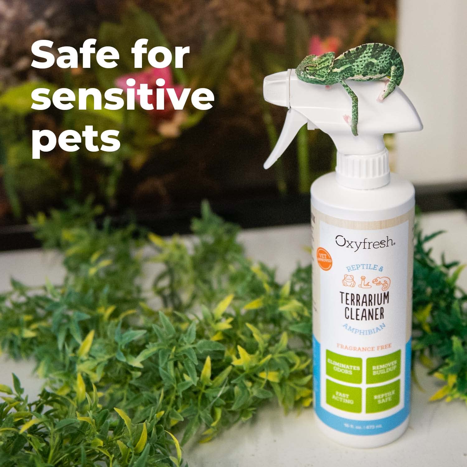 Oxyfresh fragrance-free formula respects habitats and keeps environments clean