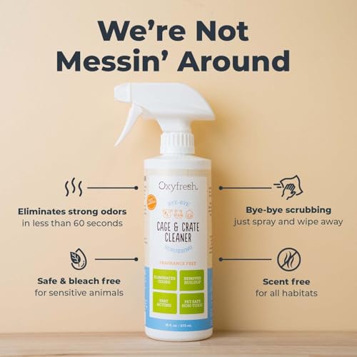 Oxyfresh safe non-toxic formula highlighting bleach-free cleaning for pets