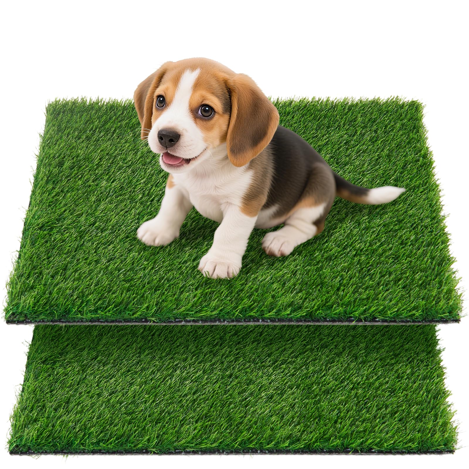 Oiyeefo artificial grass pad for dog potty tray, soft surface and easy cleaning
