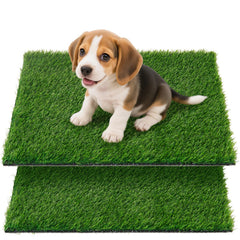 Oiyeefo artificial grass pad for dog potty tray, soft surface and easy cleaning
