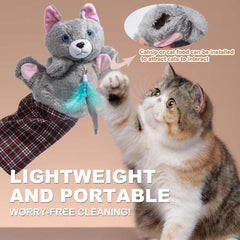 oyeftp Cat Wrestling Glove soft padding close-up for gentle contact