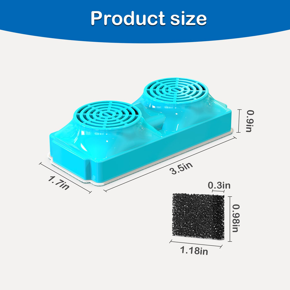OYES cat fountain packaging showing six filters and six sponges.