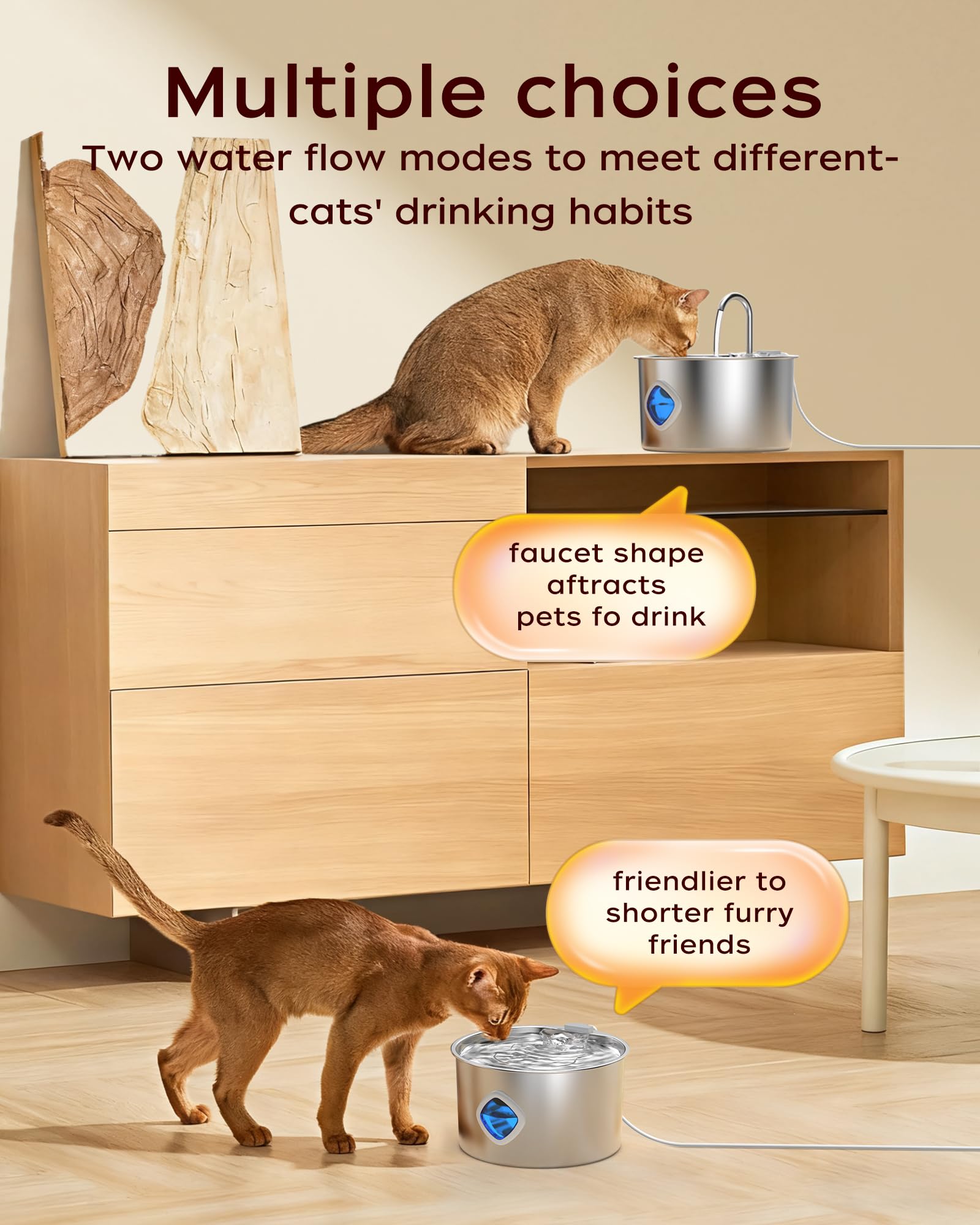 OYES cat fountain pump is easy to clean and maintain