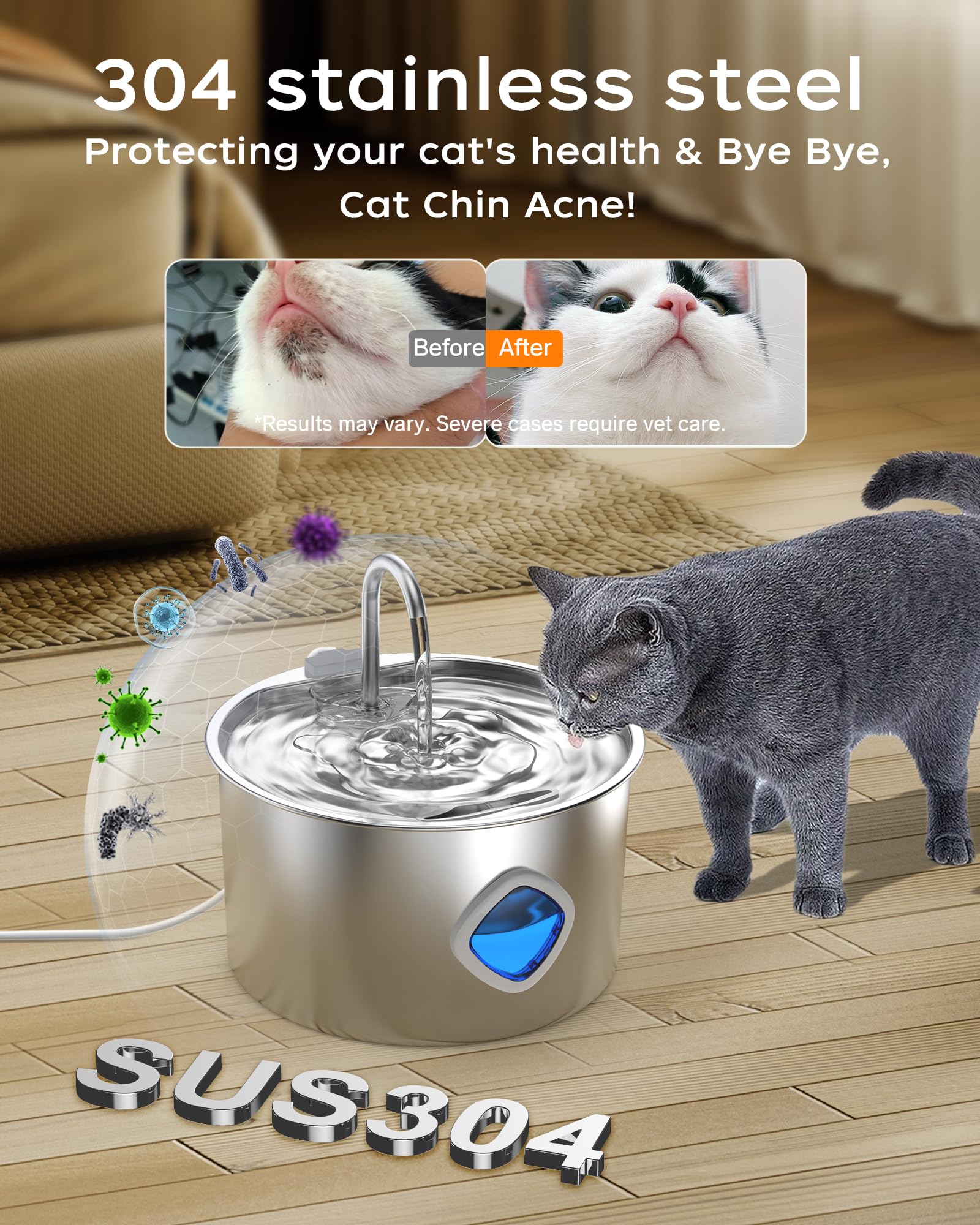 OYES fountain offers two flow modes to suit different pets