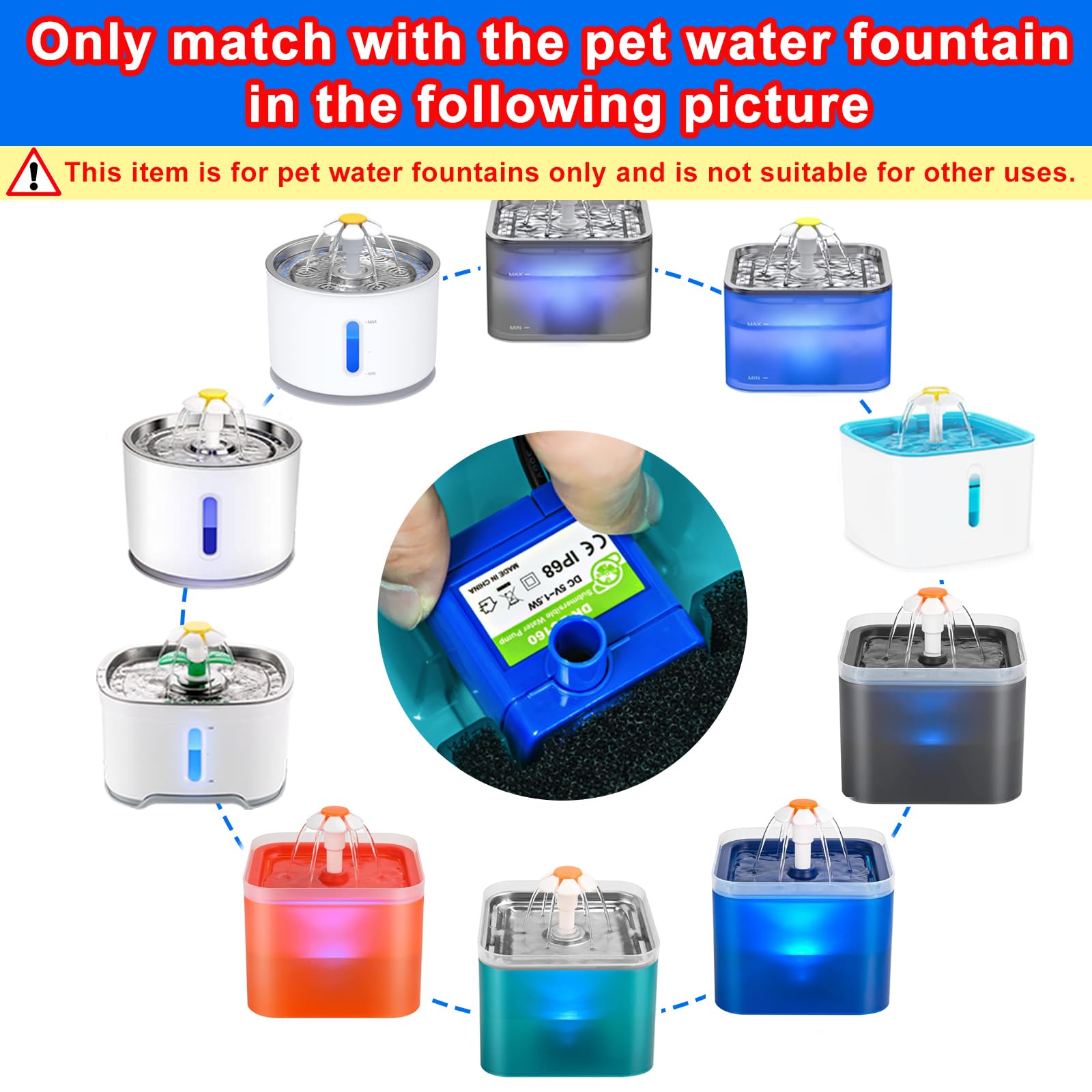 OYES DC160 pump with adapter included for easy setup