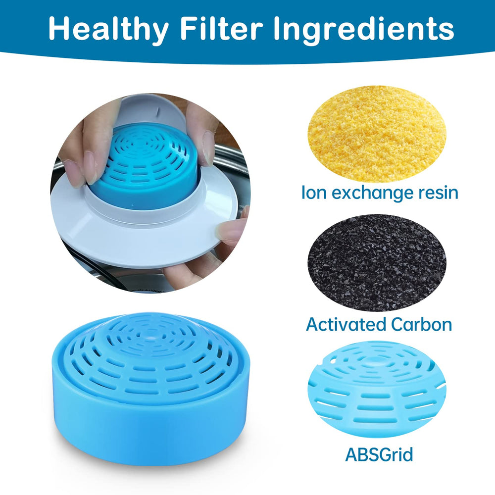 OYES filter materials include cotton, activated carbon, and ion exchange resin.