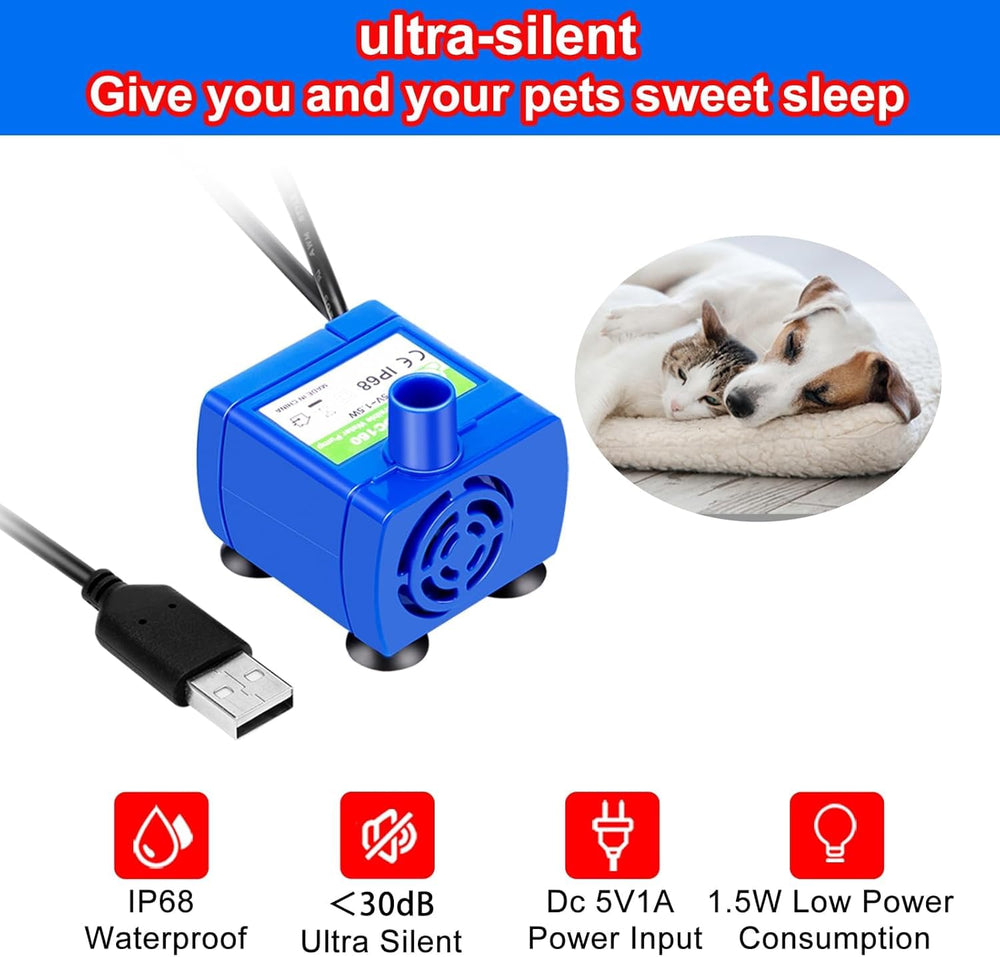 OYES Cat Fountain Pump easy to disassemble and clean