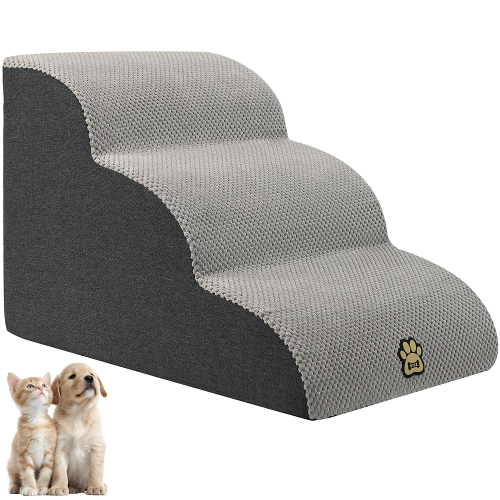 OYLZ Pet Steps angled slope design helps dogs reach the sofa safely.