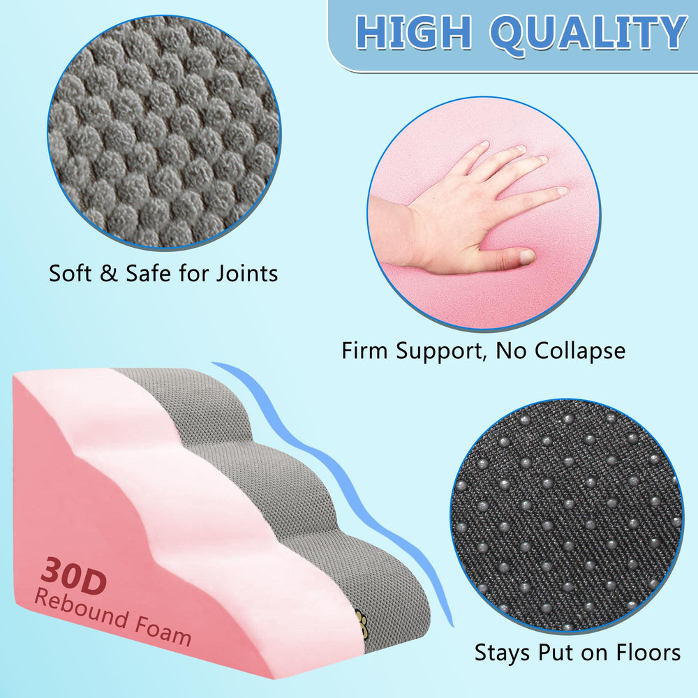 OYLZ Pet Steps removable washable cover makes cleaning easy.