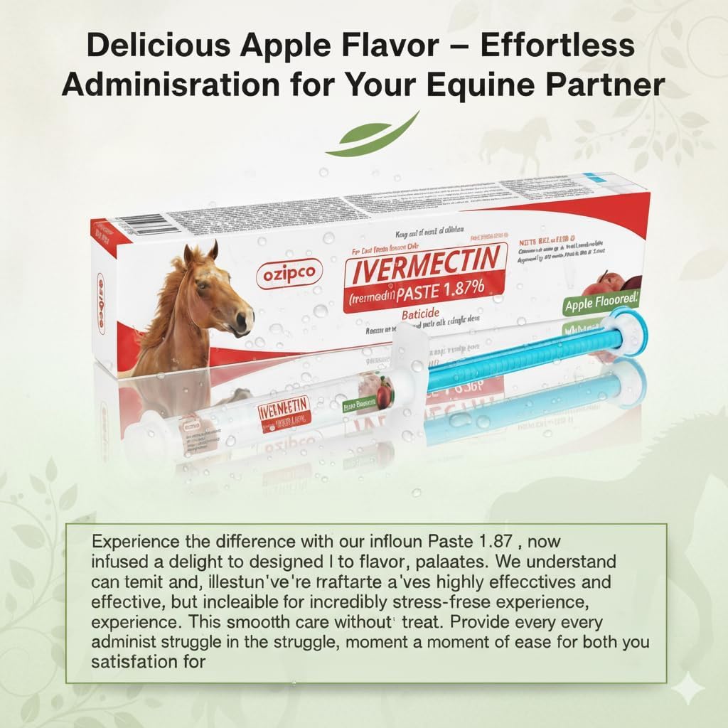 OZIPCO dosage for horses up to 1250 pounds