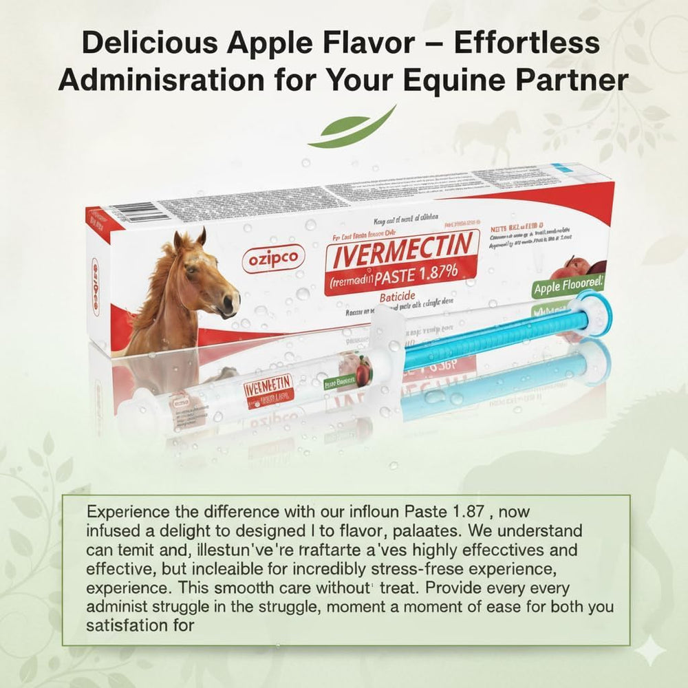 OZIPCO dosage for horses up to 1250 pounds
