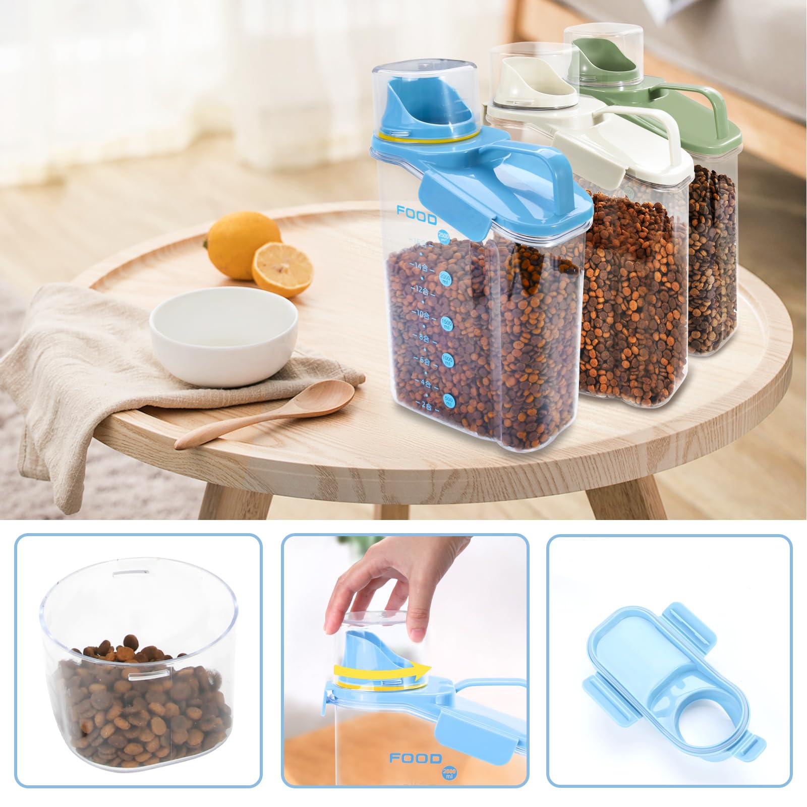 Portable P-ZOONPE container with carry handle for travel.