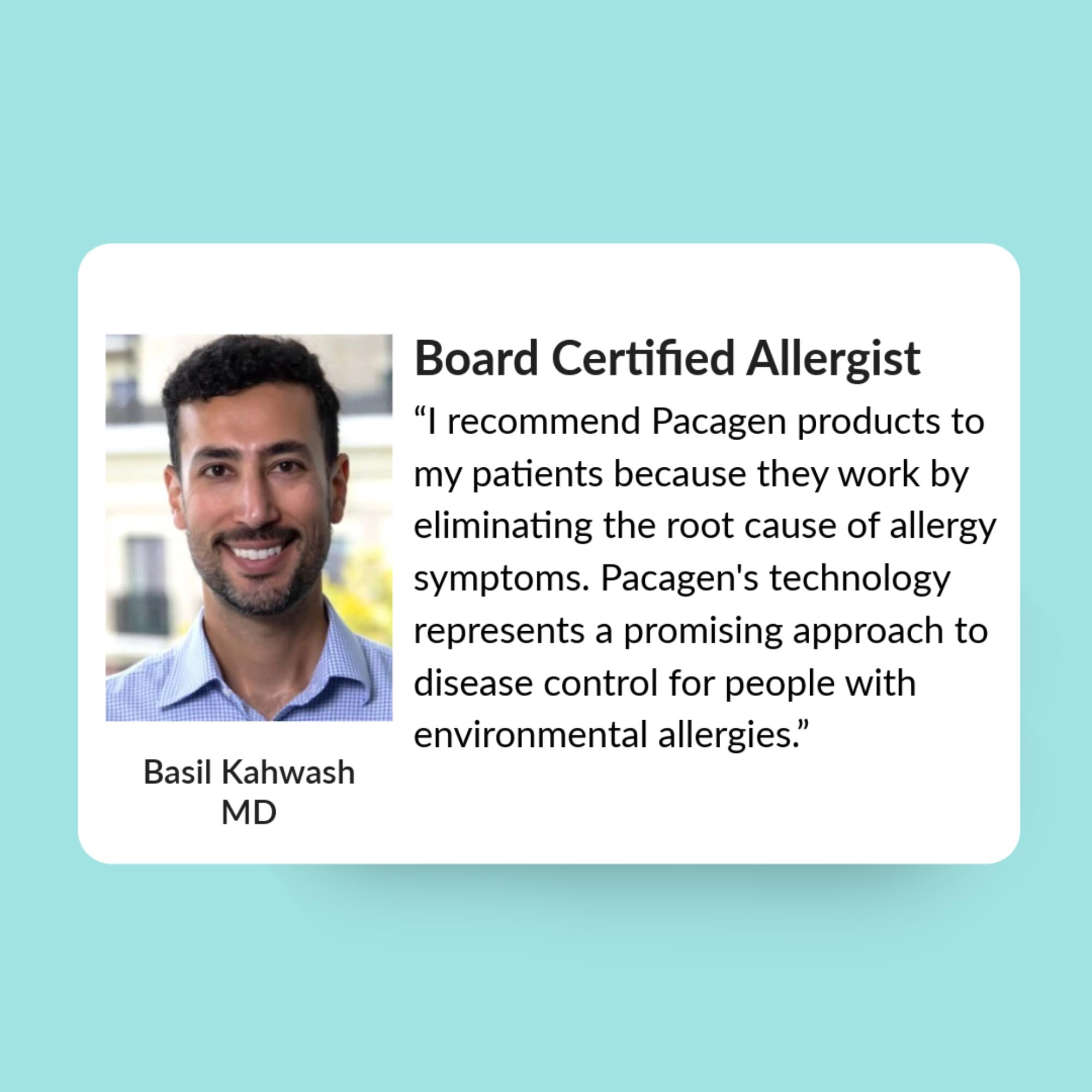 Pacagen lab verified efficacy badge on packaging.