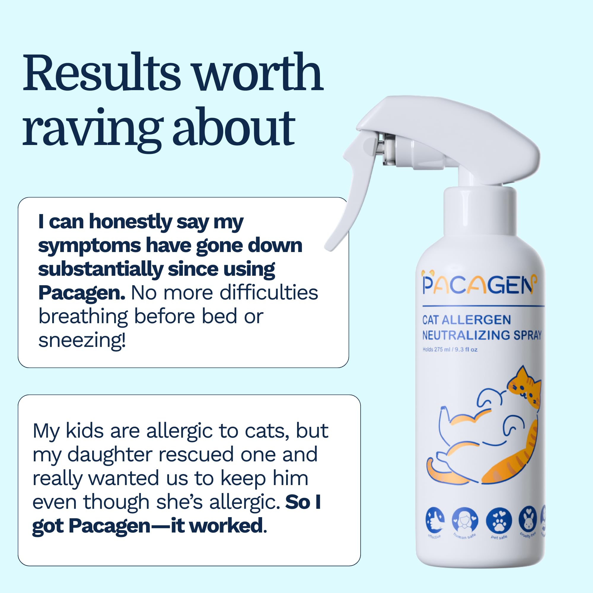 Pacagen safe for pets and people when used as directed