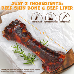 Pack Approved Beef Shin Bone is digestible and splinter-free compared to rawhide