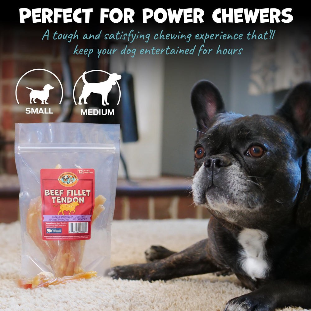 Pack Approved beef tendon dog treat for small breed dogs