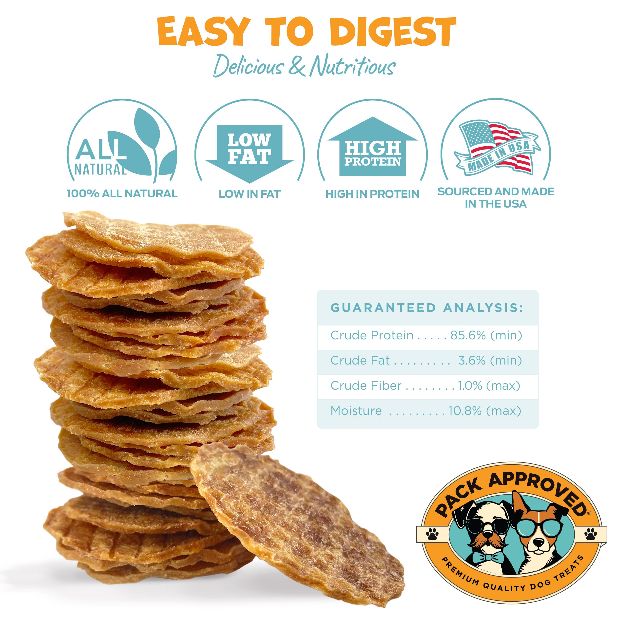 Pack Approved Chicken Chips training shot: gluten-free rewards for focused sessions