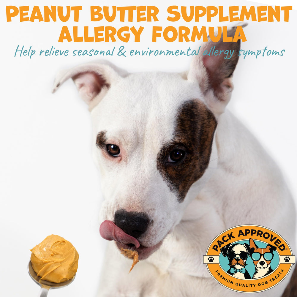 Pack Approved peanut butter on lick mat setup for engaging dental-friendly activity.