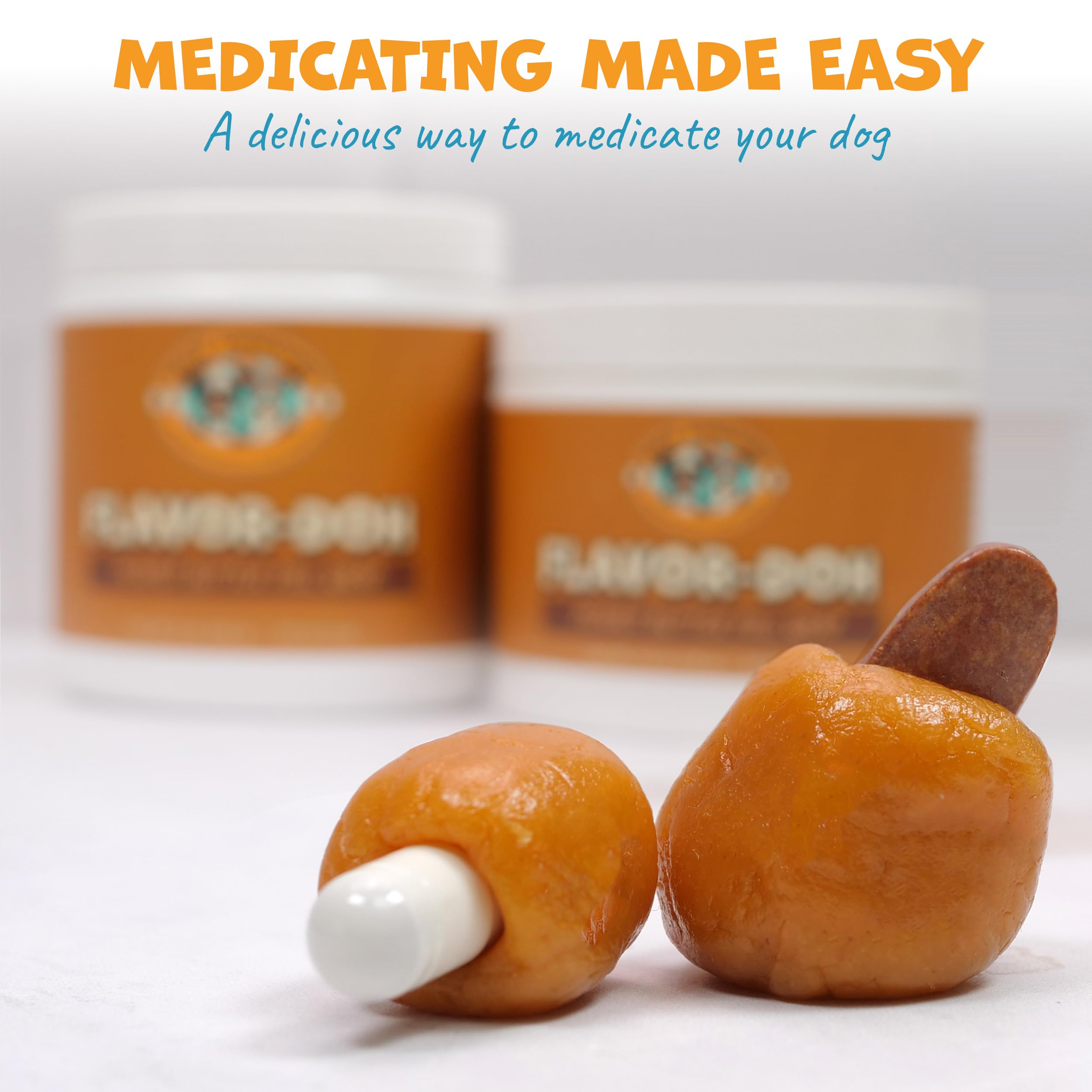 Pack Approved Flavor-Doh soft paste texture helps shape perfect pill pockets.