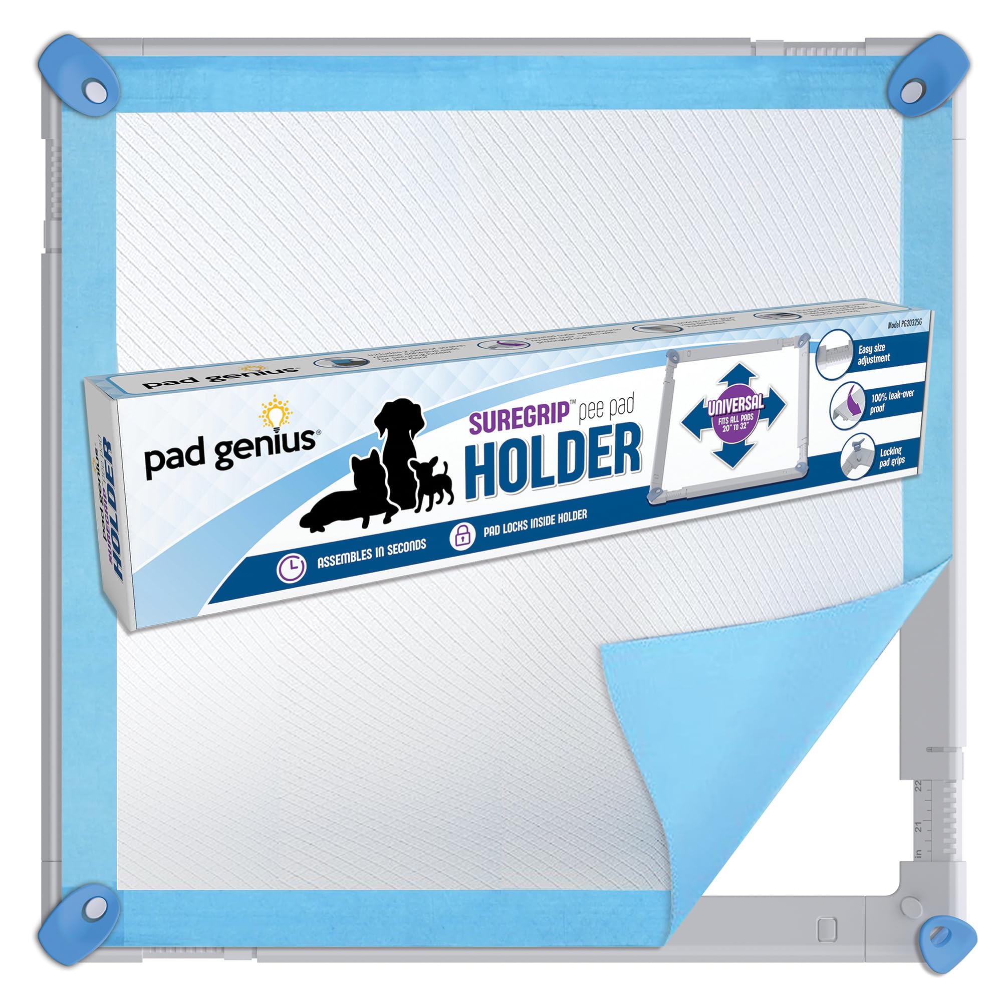 Pad Genius easy lock and release keeps pads fresh and ready