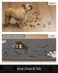 PADOOR mat prevents stains from food and water on floors.