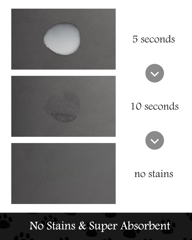 PADOOR feeding mat quick-dry surface for mess-free mealtimes.