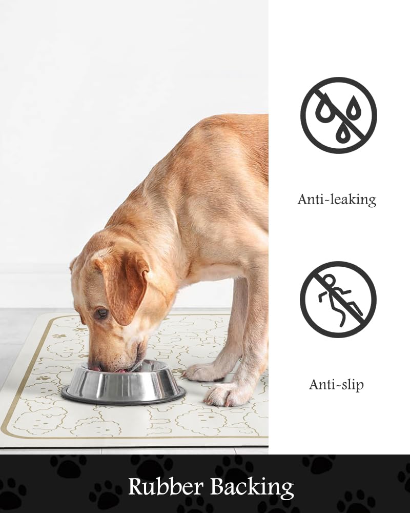 PADOOR mat features waterproof bottom protecting floors from moisture.