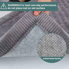 Pagged soft microfiber cover stays breathable and comfy in warm weather.